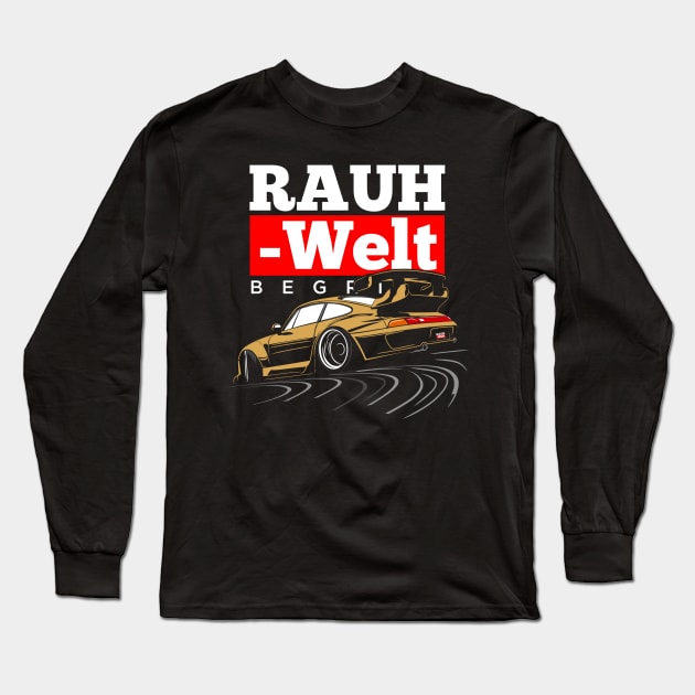 R W B (gold) Long Sleeve T-Shirt by Rezall Revolution